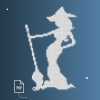 Witch's silhouette