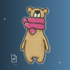 Bear Pink Scarf