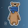 Bear Blue Scarf