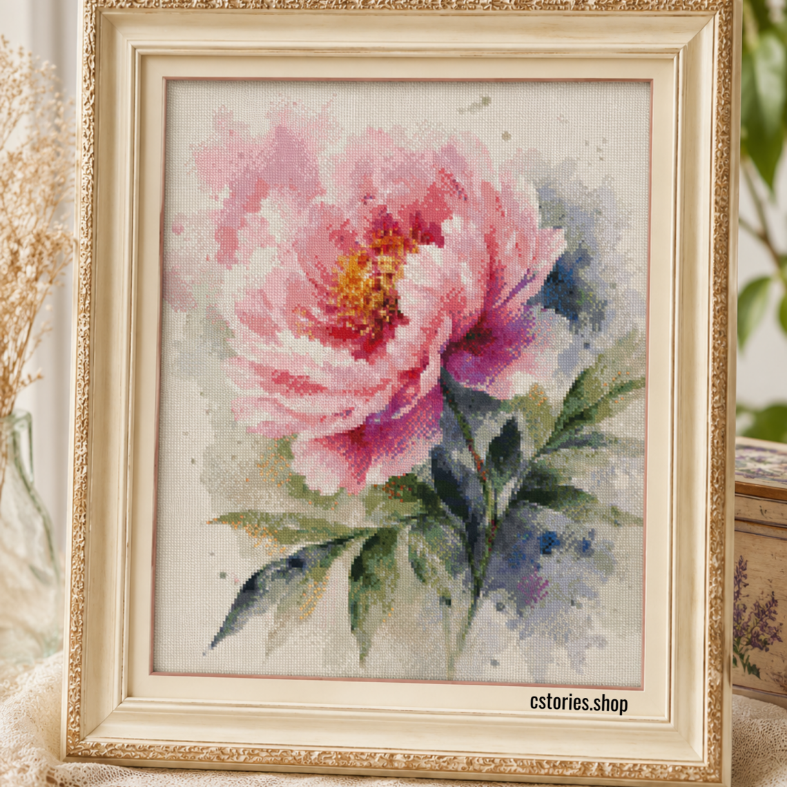 Watercolor Peony