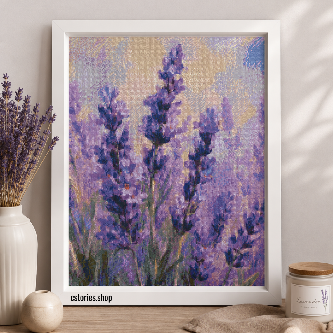 Lavender painted in Oil